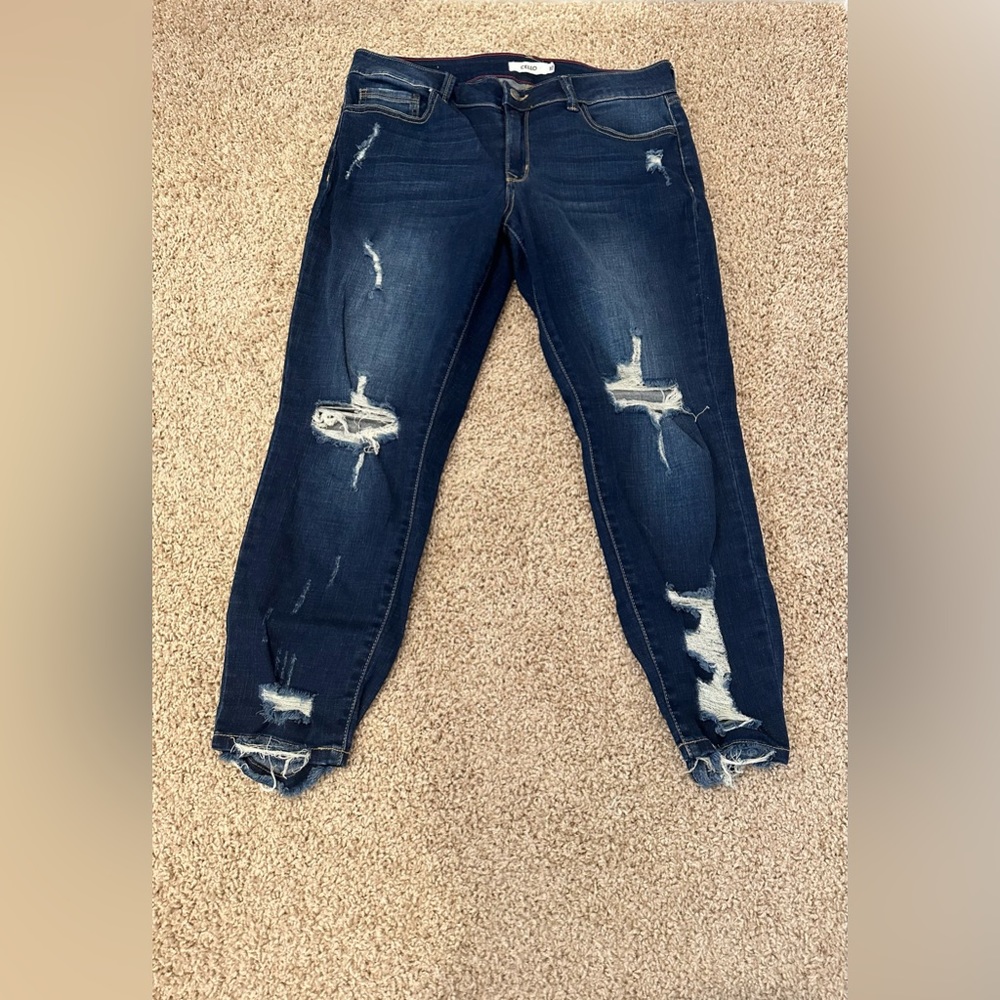 Cello Distressed Skinny Jeans
